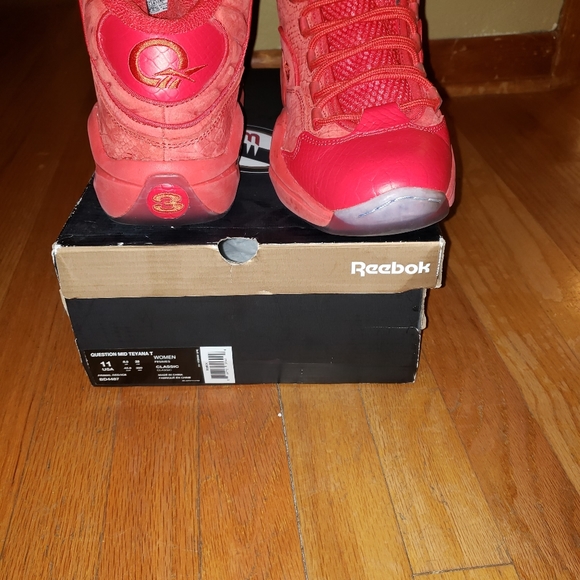 Teyana Taylor mid all red Allen Iversons - Picture 5 of 7